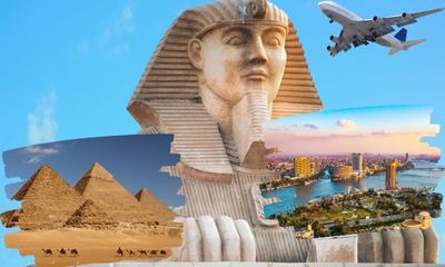 Egypt pyramids and ancient monuments